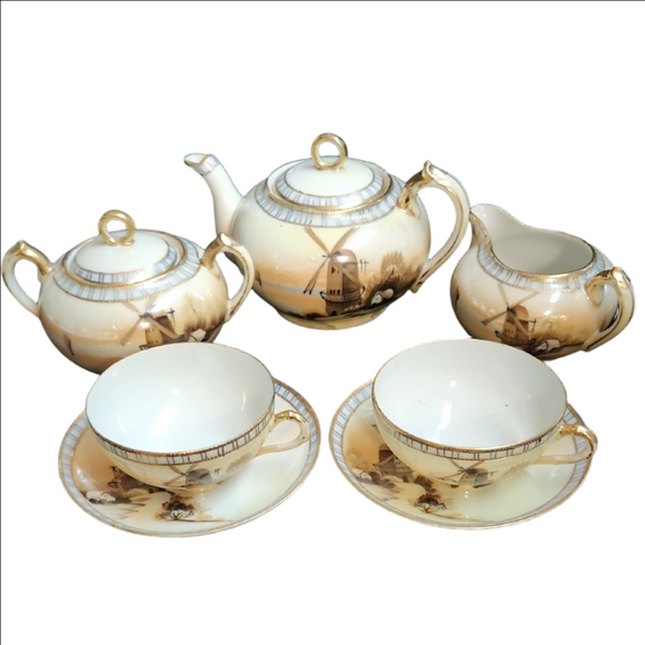 Antique Tea For 2 Nippon Tea Set